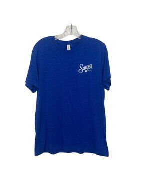 Bella+Canvas Sauza Tequila Graphic Tshirt Large Blue Casual